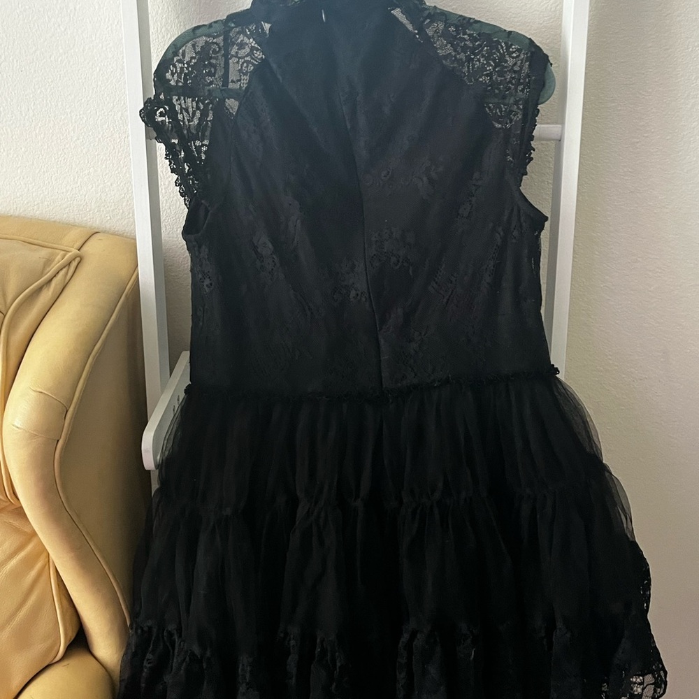 She’s in Parties Black Lace Choker Dress